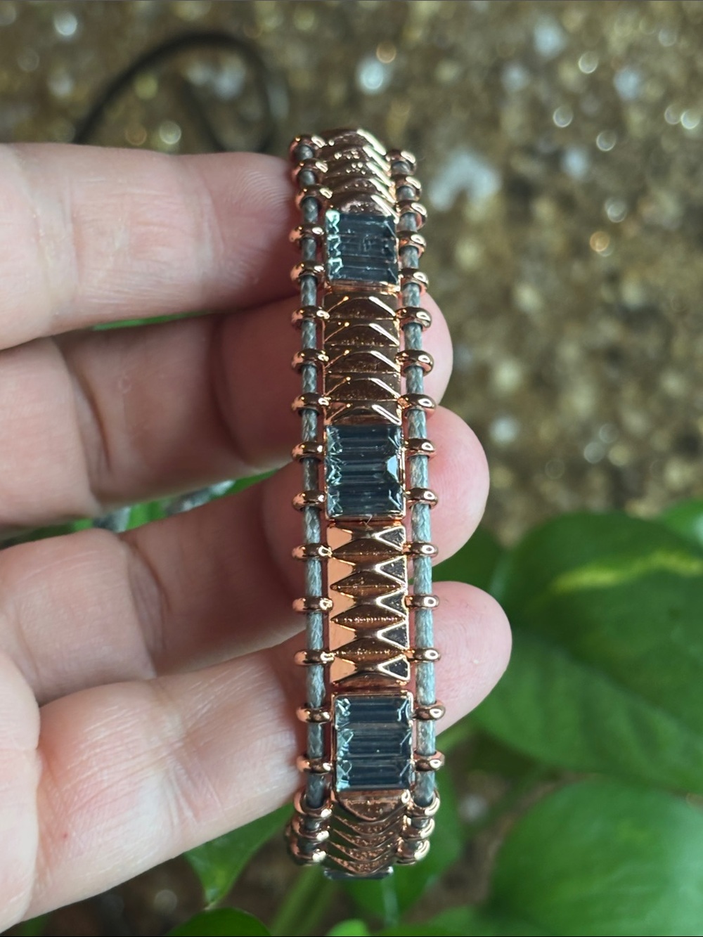 Rose Gold Baguette-Tie Bracelet - Women Jewelry